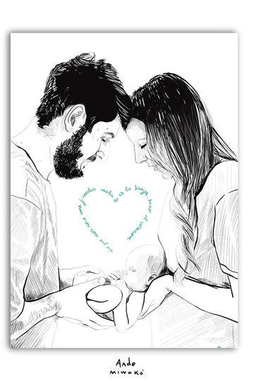 Lámina personalizada familia